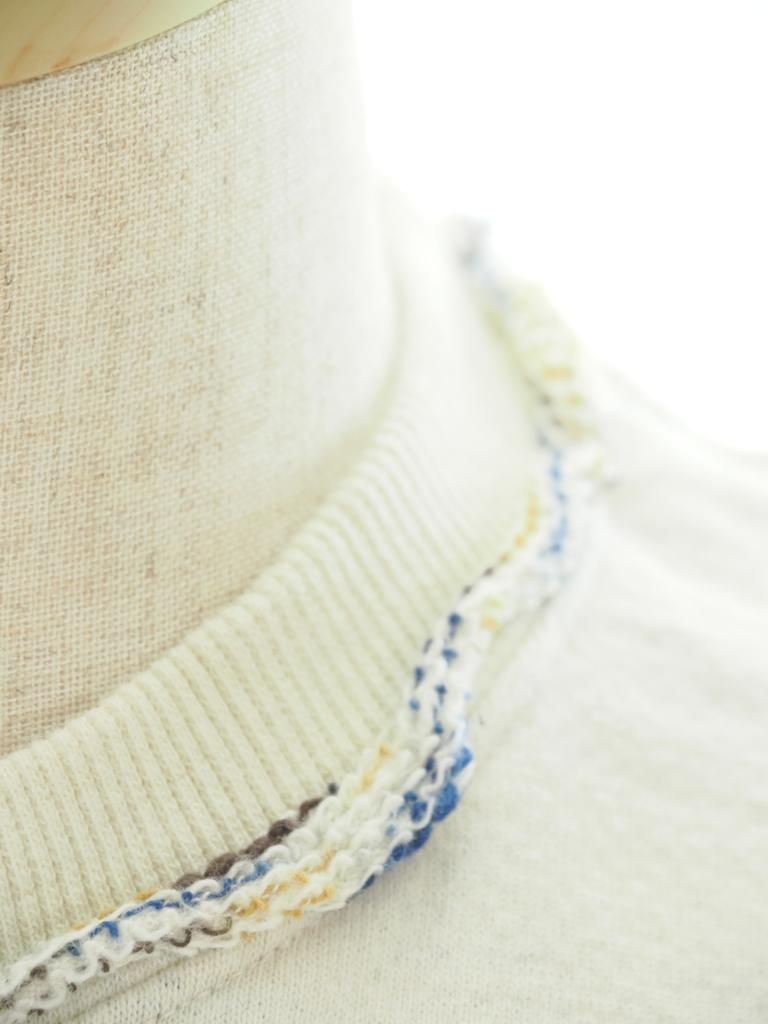 TUITACI 朔 ツイタチ - Inlay French Terry Sleeveless Sweater - Ivory