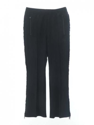 Needles ニードルズ - Fringe Boot Cut Track Pant フリンジブーツカットトラックパンツ - Rayon Jersey - Black
