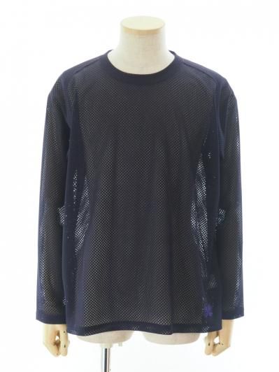 Needles ニードルズ - L/S U Neck Tee ロングスリーブユーネックティー - Russell Lace - Dk.Purple