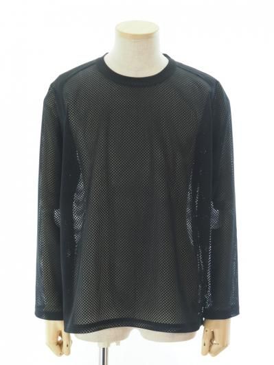 Needles ニードルズ - L/S U Neck Tee ロングスリーブユーネックティー - Russell Lace - Black