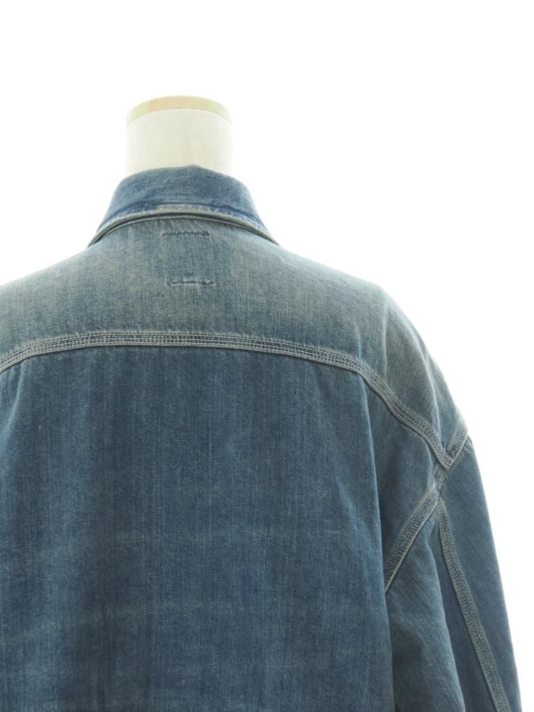 Rhodolirion ɥꥪ - Zip Up Work Jacket åץåץ㥱å - Denim - Indigo