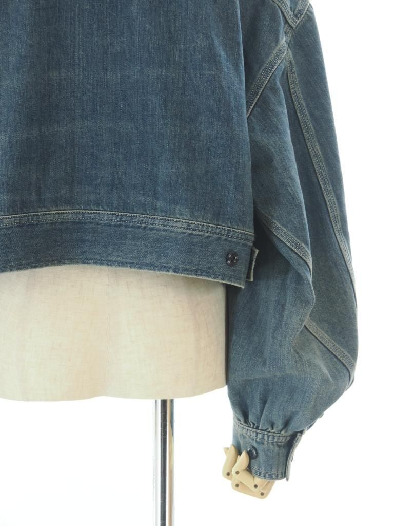 Rhodolirion ロドリリオン - Zip Up Work Jacket ジップアップワークジャケット - Denim - Indigo