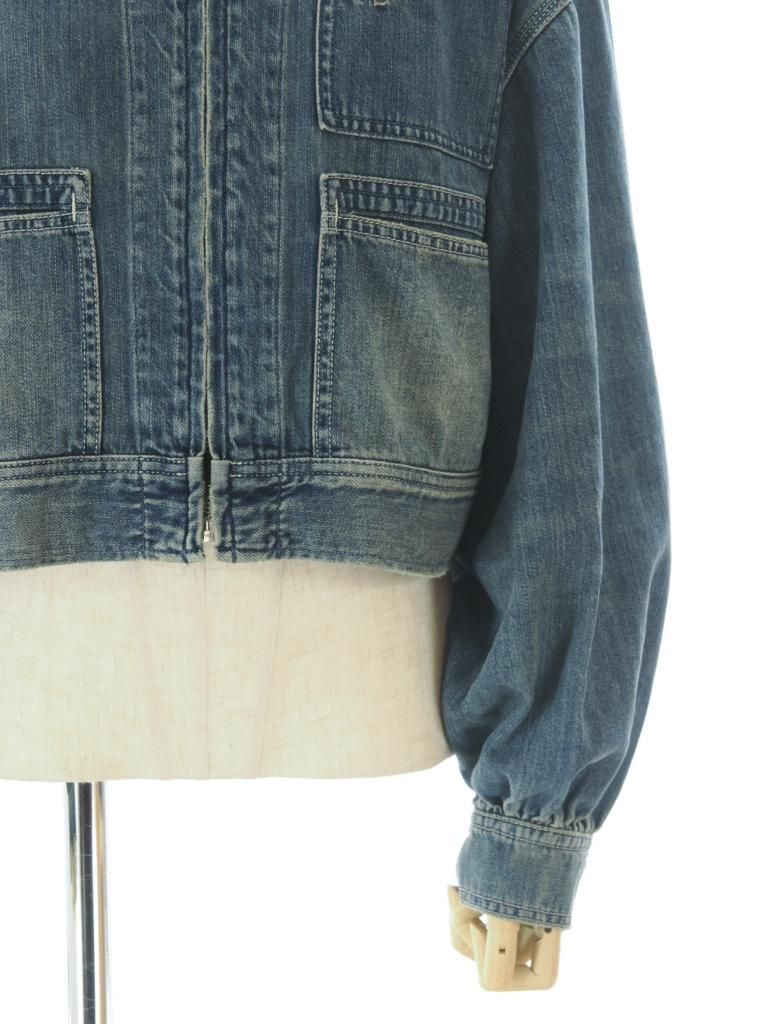 Rhodolirion ロドリリオン - Zip Up Work Jacket ジップアップワークジャケット - Denim - Indigo