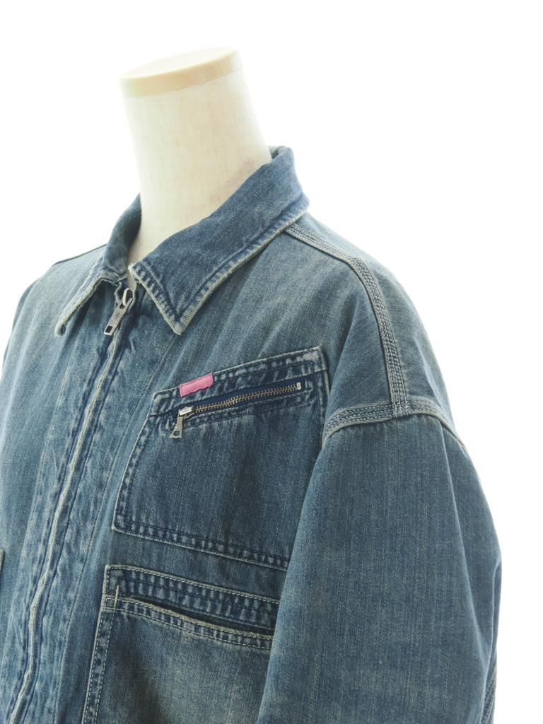 Rhodolirion ɥꥪ - Zip Up Work Jacket åץåץ㥱å - Denim - Indigo