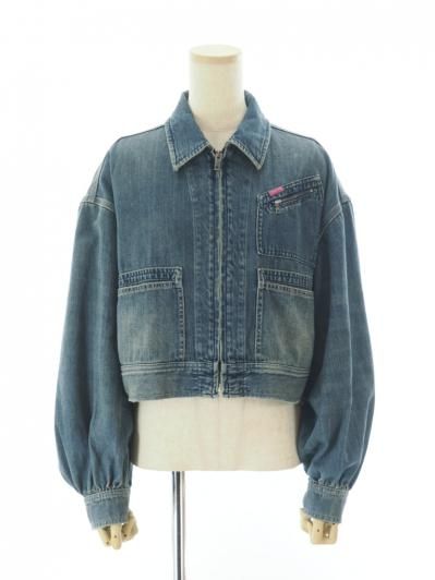Rhodolirion ロドリリオン - Zip Up Work Jacket ジップアップワークジャケット - Denim - Indigo