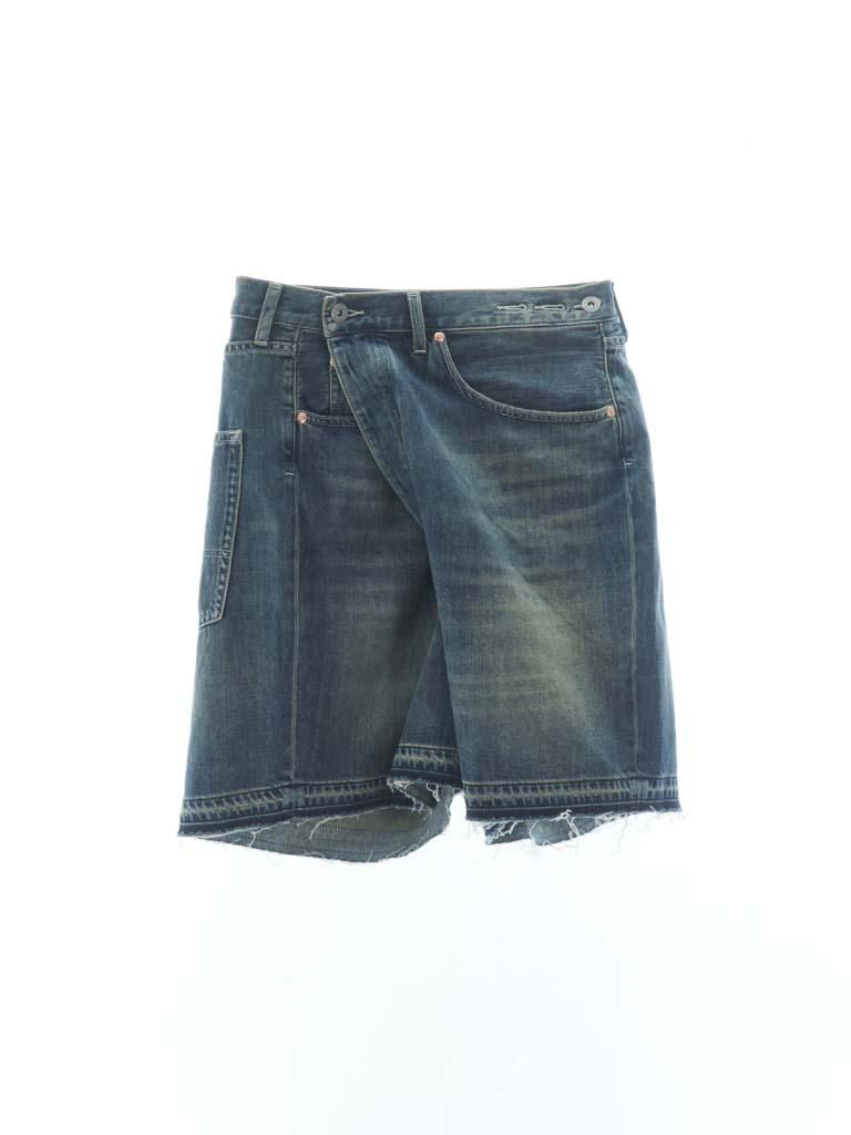 Rhodolirion ロドリリオン - 5Pockets Huge Shorts 5ポケットヒュージショーツ - Denim - Indigo