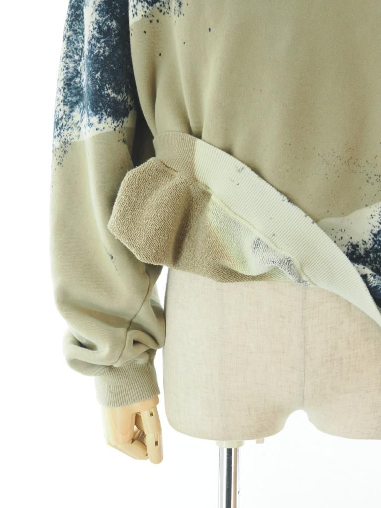 NOMA t.d. ノーマティーディー - Hand Dyed Twist Sweat ハンドダイツイストスウェット - Beige