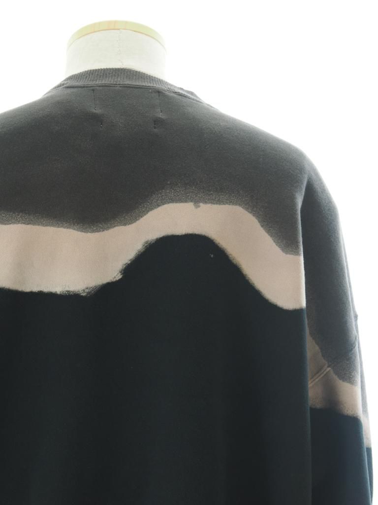 NOMA t.d. ノーマティーディー - Hand Dyed Twist Sweat ハンドダイツイストスウェット - Print -Black