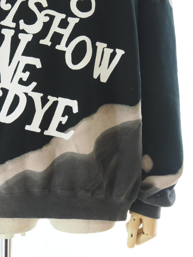 NOMA t.d. ノーマティーディー - Hand Dyed Twist Sweat ハンドダイツイストスウェット - Print -Black