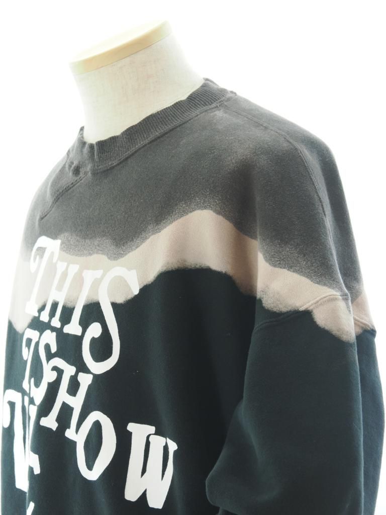 NOMA t.d. ノーマティーディー - Hand Dyed Twist Sweat ハンドダイツイストスウェット - Print -Black