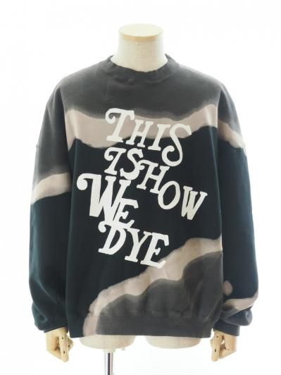 NOMA t.d. ノーマティーディー - Hand Dyed Twist Sweat ハンドダイツイストスウェット - Print -Black