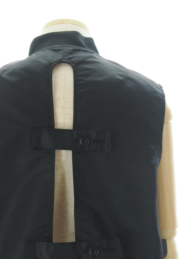 NOMA t.d. ノーマティーディー - Open Back Flight Vest オープンバックフライトベスト - Black