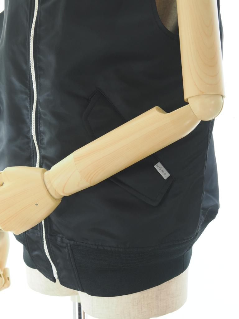 NOMA t.d. ノーマティーディー - Open Back Flight Vest オープンバックフライトベスト - Black