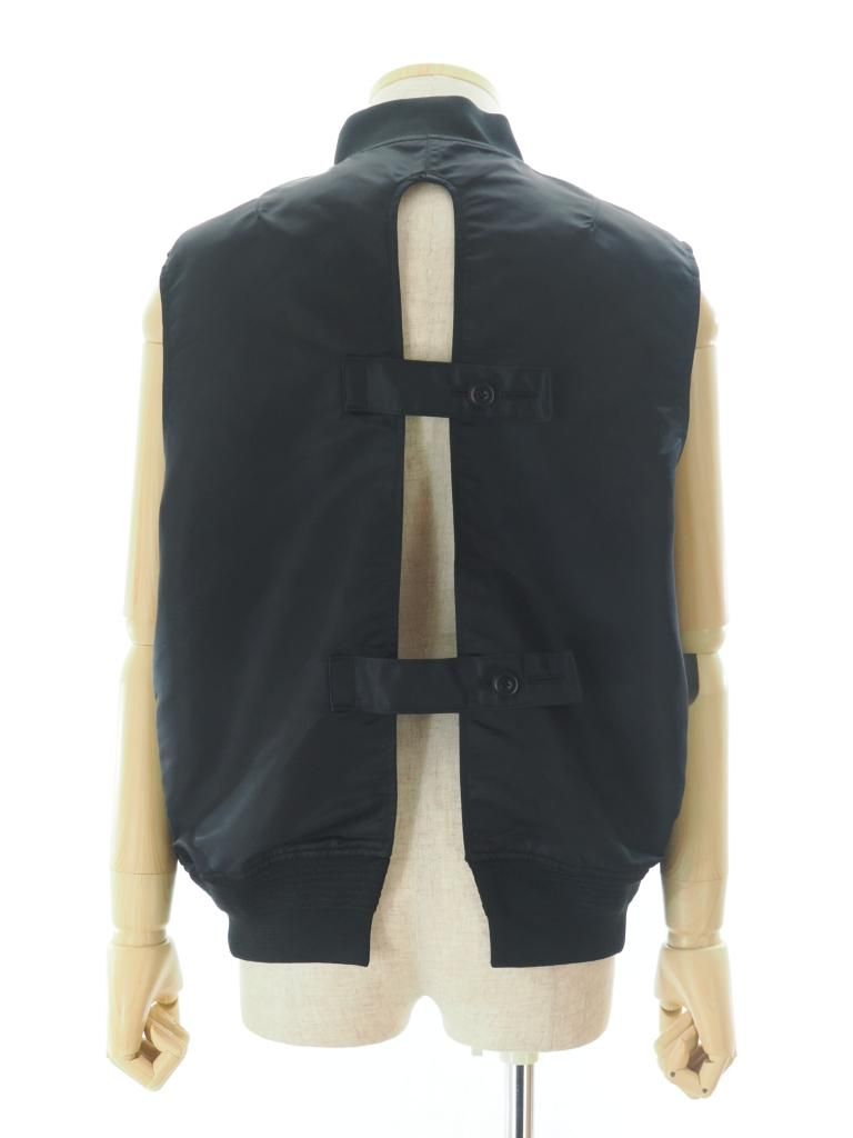 NOMA t.d. ノーマティーディー - Open Back Flight Vest オープンバックフライトベスト - Black