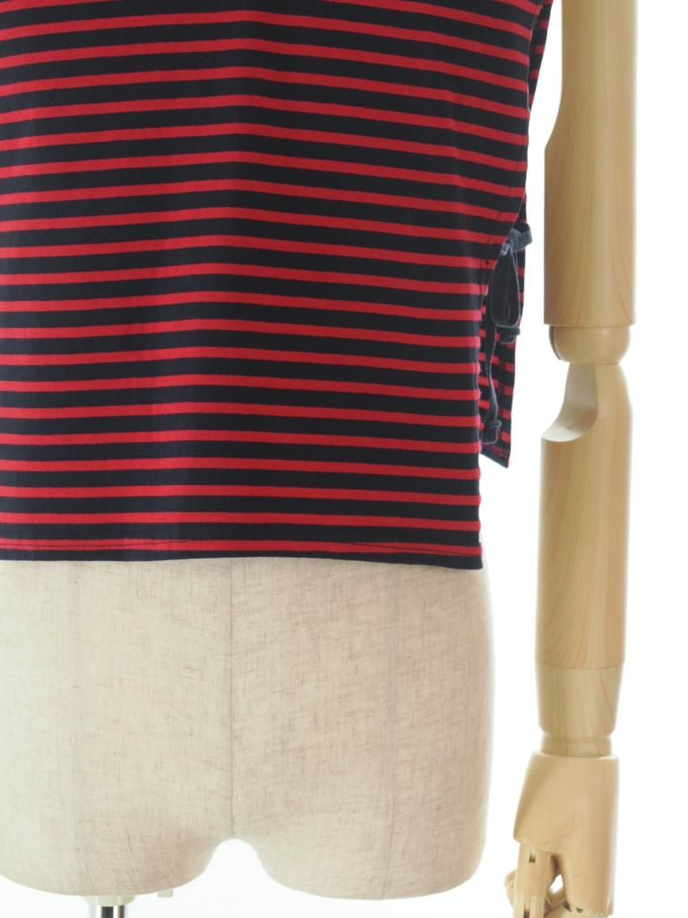 Engineered Garments エンジンニアドガーメンツ - Hooded Interliner - PC Stripe Jersey - Red / Navy