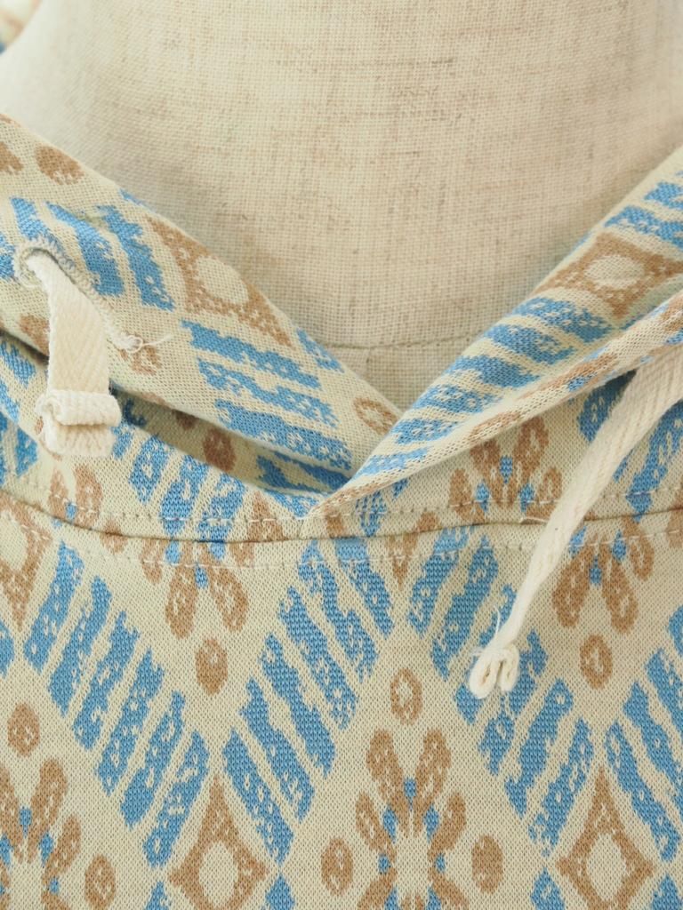 Engineered Garments エンジンニアドガーメンツ - Hooded Interliner - Crest Knit Jacquard - Lt.Blue