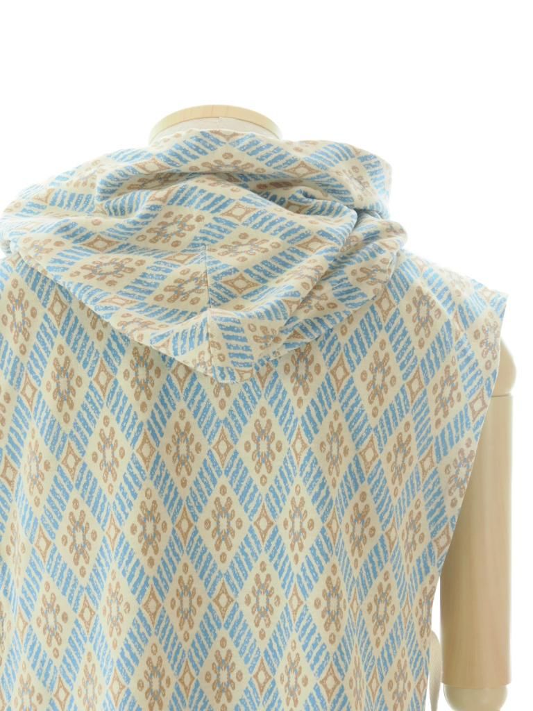 Engineered Garments エンジンニアドガーメンツ - Hooded Interliner - Crest Knit Jacquard - Lt.Blue