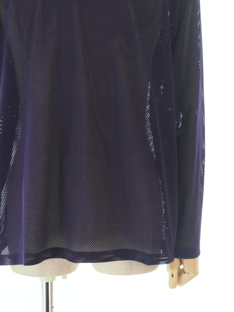 South2 West8 サウスツーウエストエイト - Crew Neck Shirt クルーネックシャツ - Knit Mesh - Purple
