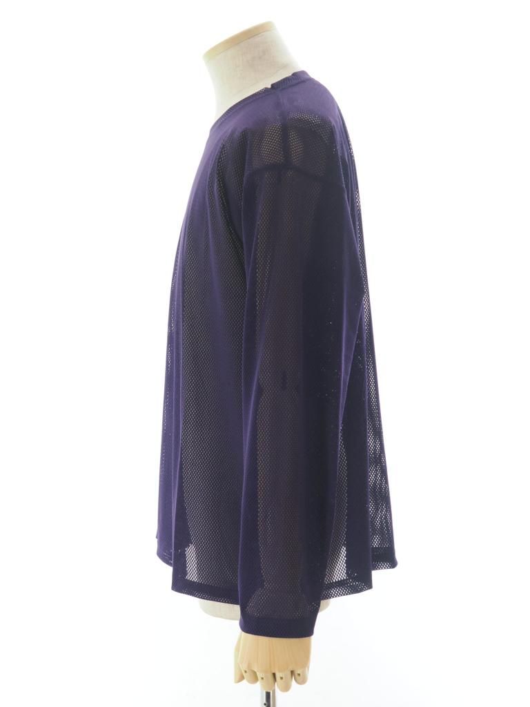 South2 West8 サウスツーウエストエイト - Crew Neck Shirt クルーネックシャツ - Knit Mesh - Purple
