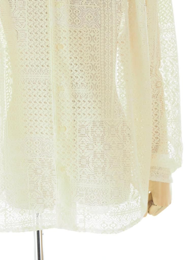 AiE エーアイイー - Painter Shirt ペインターシャツ - Poly Lace - Off White