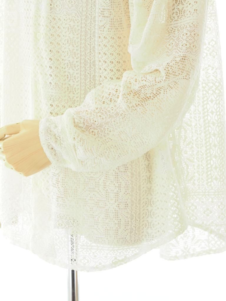 AiE エーアイイー - Painter Shirt ペインターシャツ - Poly Lace - Off White