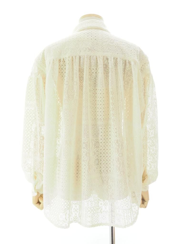 AiE エーアイイー - Painter Shirt ペインターシャツ - Poly Lace - Off White