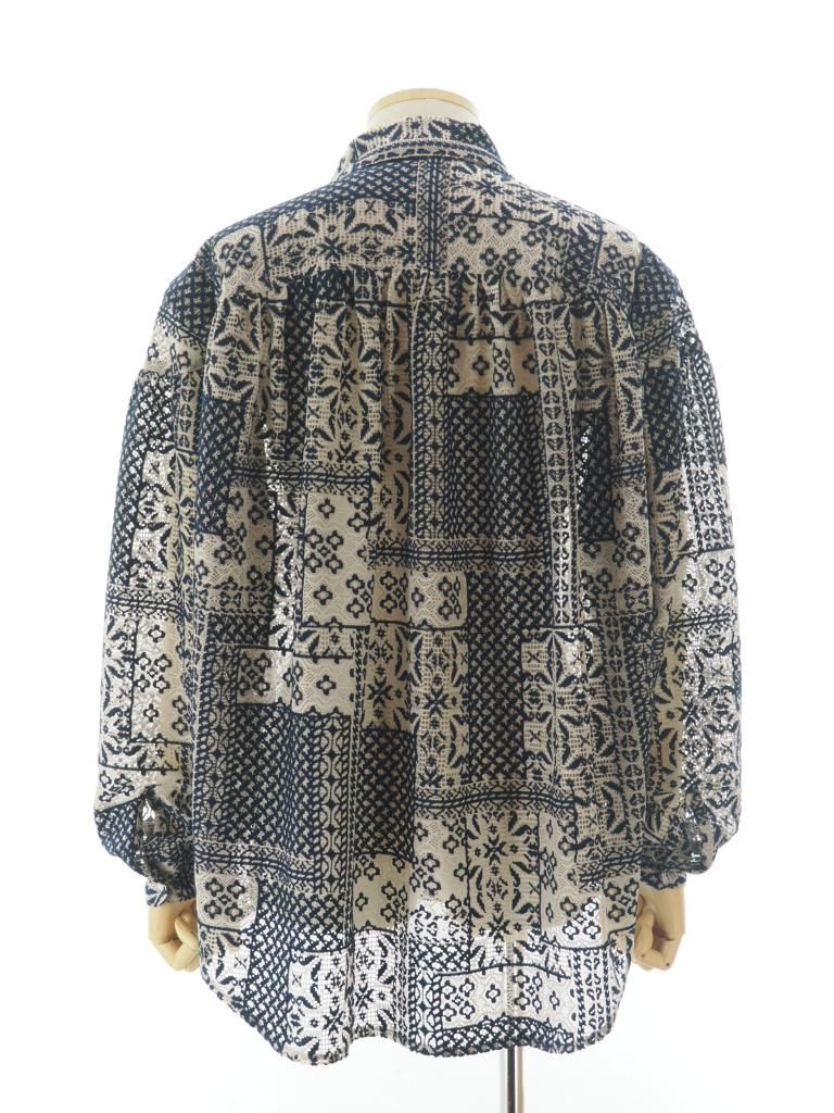AiE エーアイイー - Painter Shirt ペインターシャツ - Poly Lace - Navy