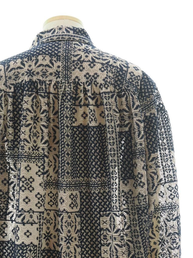 AiE エーアイイー - Painter Shirt ペインターシャツ - Poly Lace - Navy