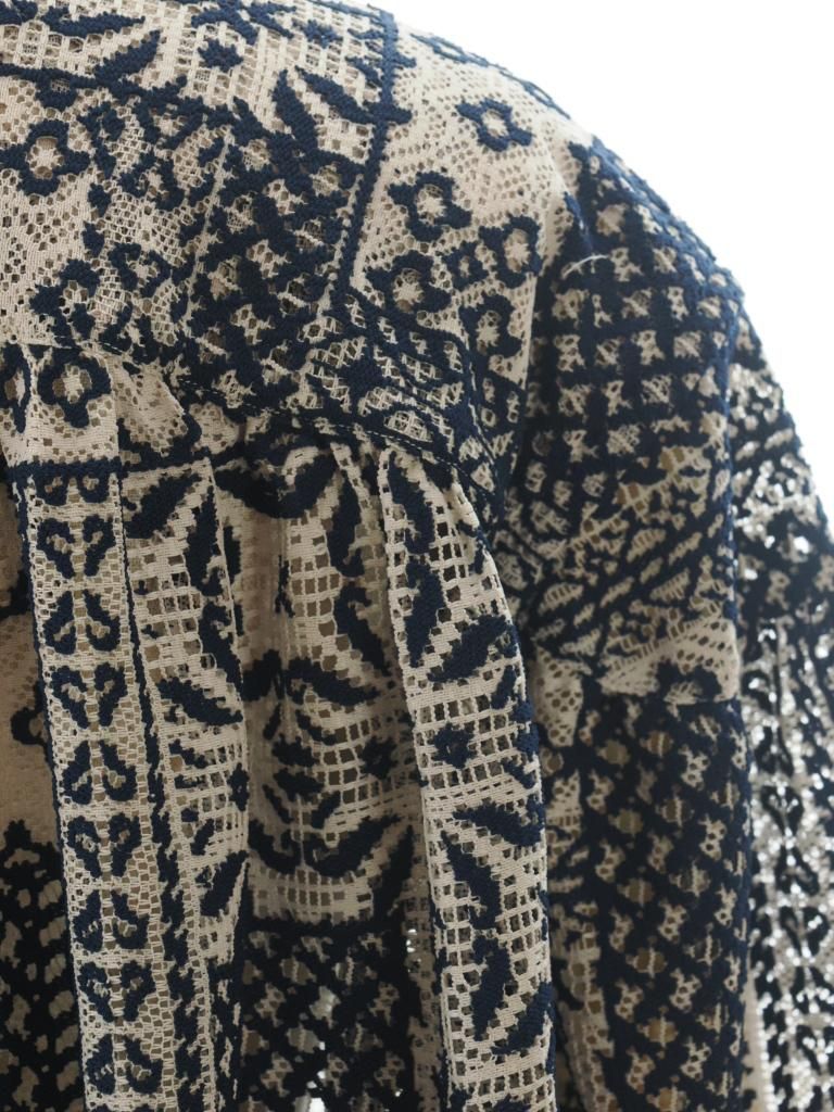AiE エーアイイー - Painter Shirt ペインターシャツ - Poly Lace - Navy
