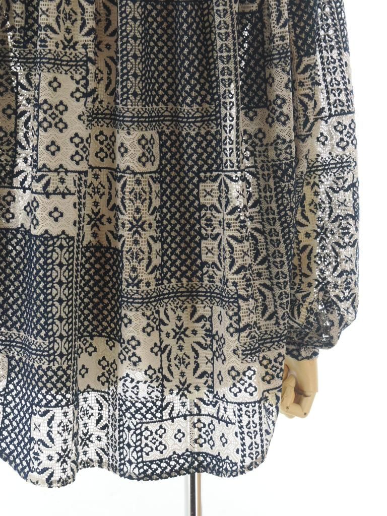 AiE エーアイイー - Painter Shirt ペインターシャツ - Poly Lace - Navy