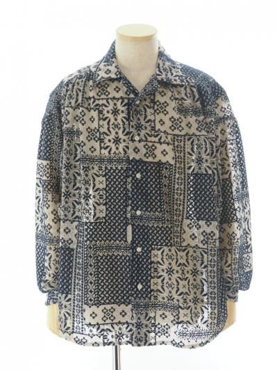 AiE エーアイイー - Painter Shirt ペインターシャツ - Poly Lace - Navy