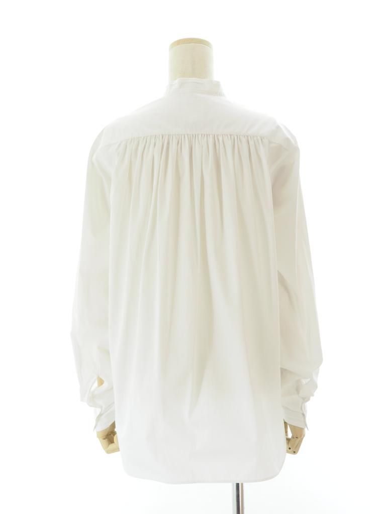 Rhodolirion ロドリリオン - Ribbon Tie Blouse リボンタイブラウス - Solid - White