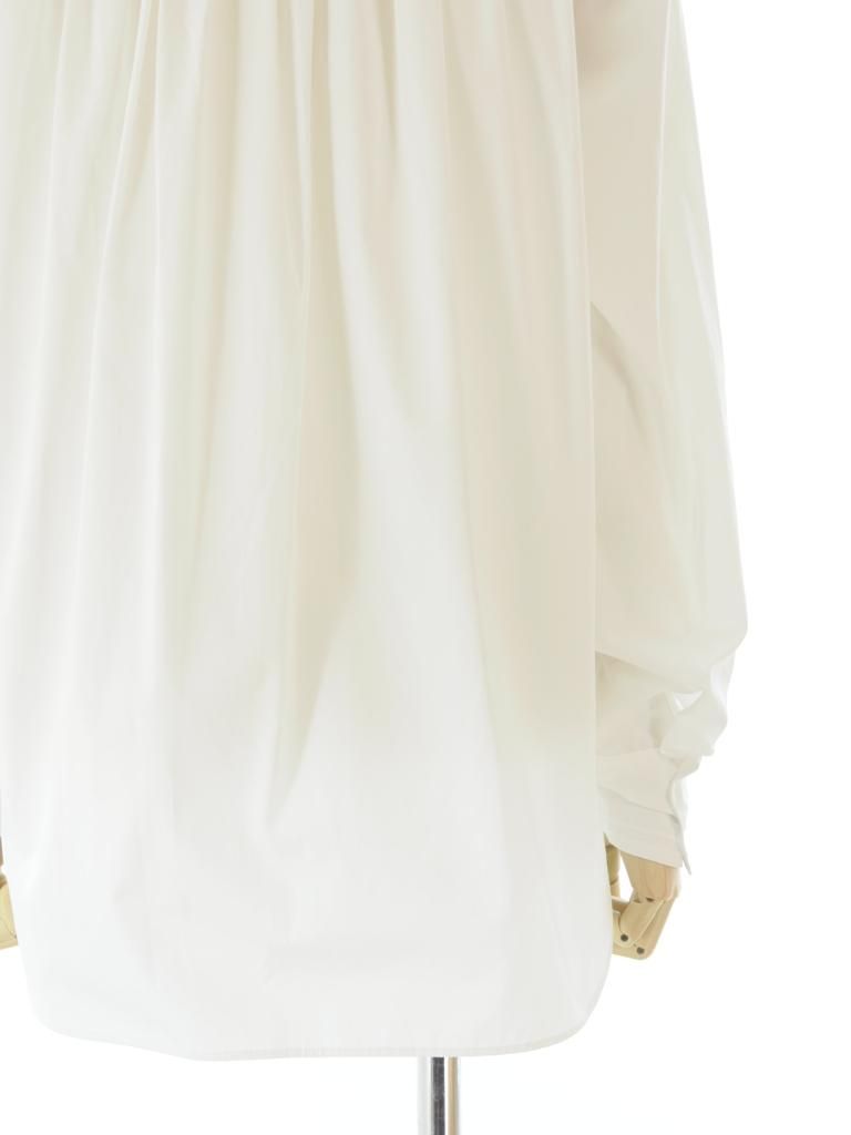 Rhodolirion ロドリリオン - Ribbon Tie Blouse リボンタイブラウス - Solid - White