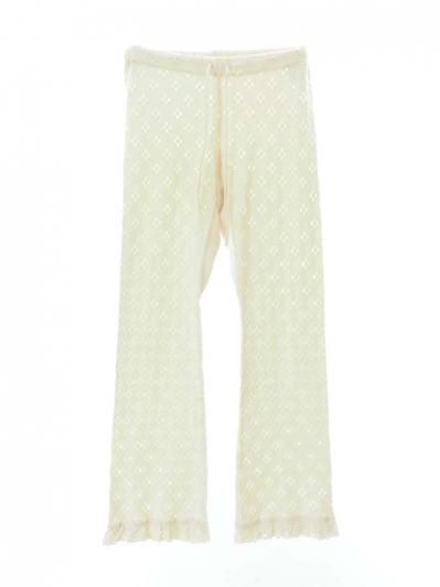 Rhodolirion ロドリリオン - Frill Pants フリルパンツ - Cutwork - Natural