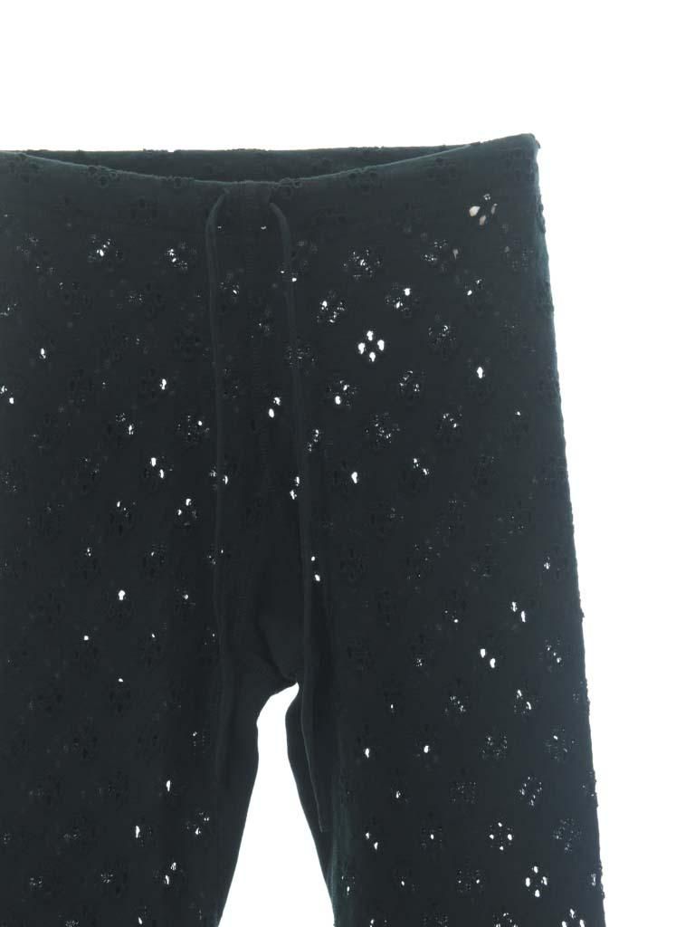 Rhodolirion ロドリリオン - Frill Pants フリルパンツ - Cutwork - Black
