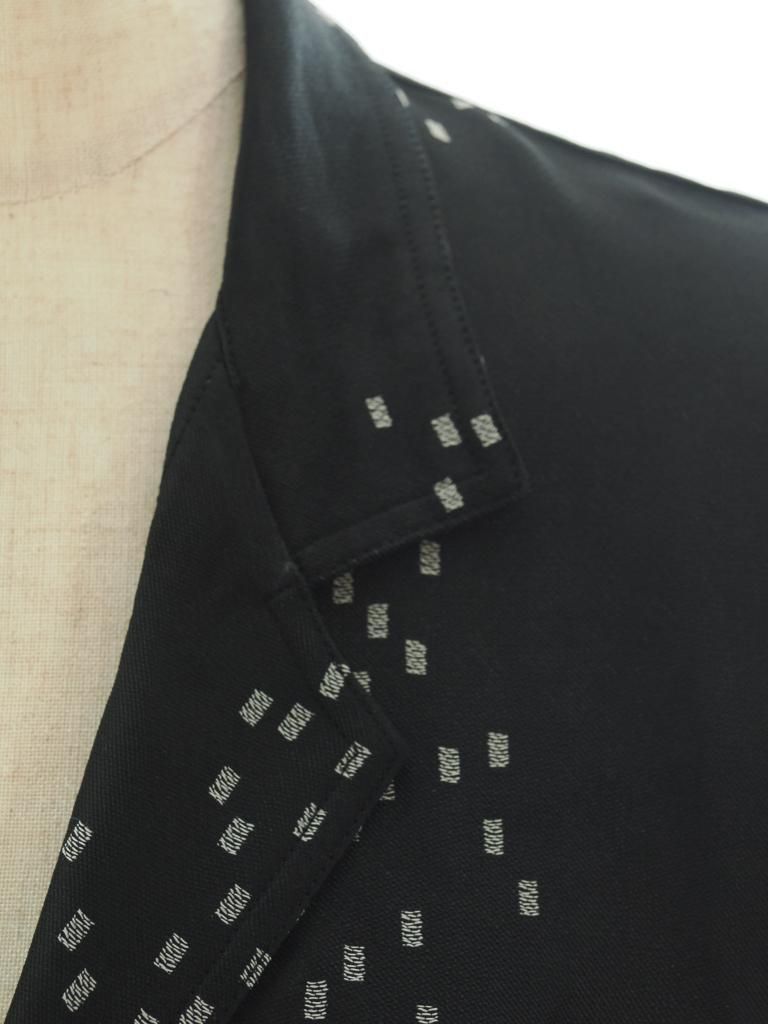 Needles ニードルズ - French Sleeve Cowboy Blouse フレンチスリーブカウボーイブラウス - R/AC Square Dot Jacquard - Off White