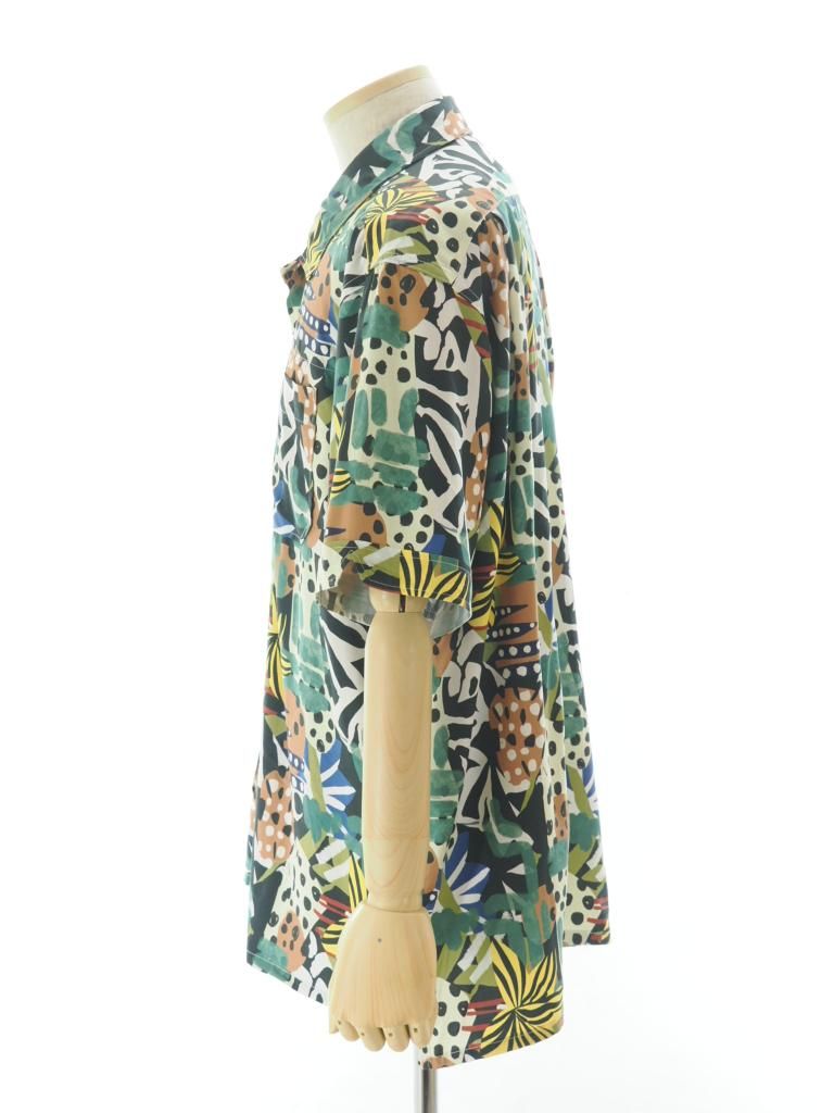Engineered Garments エンジニアドガーメンツ - Camp Shirt キャンプシャツ - African Print Patchwork - Multi Color
