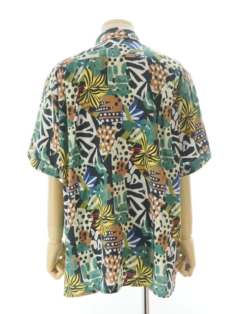 Engineered Garments エンジニアドガーメンツ - Camp Shirt キャンプシャツ - African Print Patchwork - Multi Color