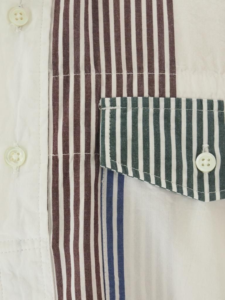 Engineered Garments エンジニアドガーメンツ - Popover BD Shirt ポップオーバーボタンダウンシャツ - Block Stripe - Multi Color