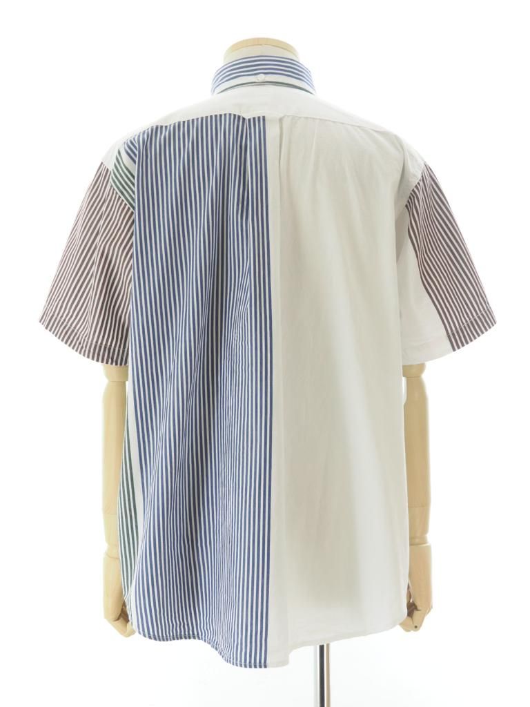 Engineered Garments エンジニアドガーメンツ - Popover BD Shirt ポップオーバーボタンダウンシャツ - Block Stripe - Multi Color