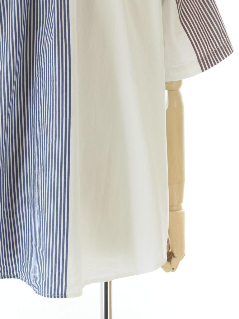 Engineered Garments エンジニアドガーメンツ - Popover BD Shirt ポップオーバーボタンダウンシャツ - Block Stripe - Multi Color