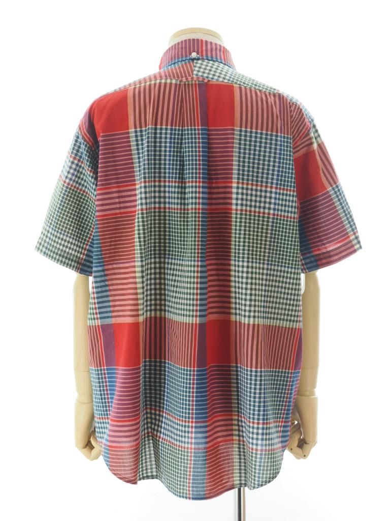 Engineered Garments エンジニアドガーメンツ - Popover BD Shirt ポップオーバーボタンダウンシャツ - Big Madras Plaid - Red / Green