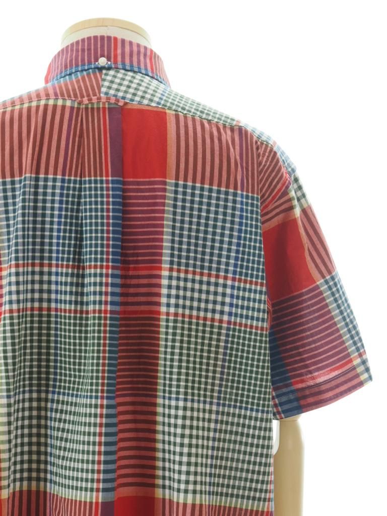 Engineered Garments エンジニアドガーメンツ - Popover BD Shirt ポップオーバーボタンダウンシャツ - Big Madras Plaid - Red / Green