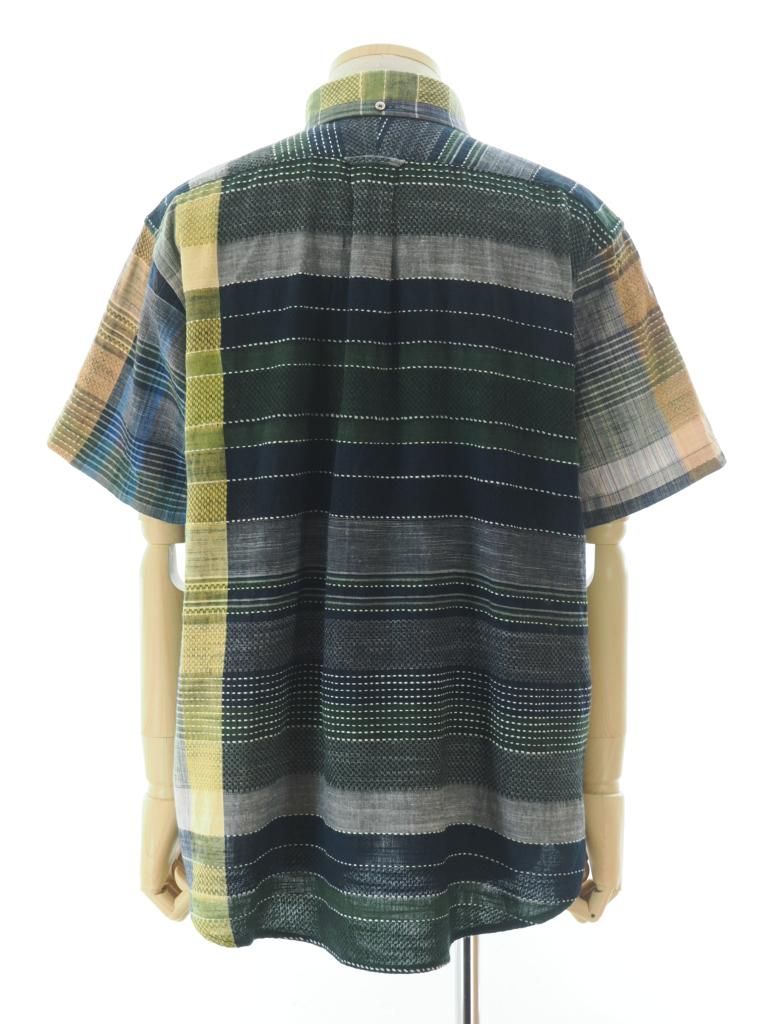 Engineered Garments エンジニアドガーメンツ - Popover BD Shirt ポップオーバーボタンダウンシャツ - Madras Dobby Jacquard