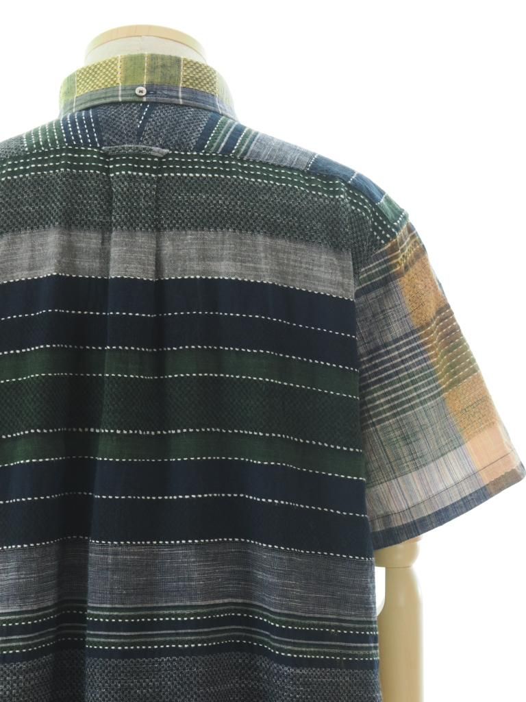 Engineered Garments エンジニアドガーメンツ - Popover BD Shirt ポップオーバーボタンダウンシャツ - Madras Dobby Jacquard