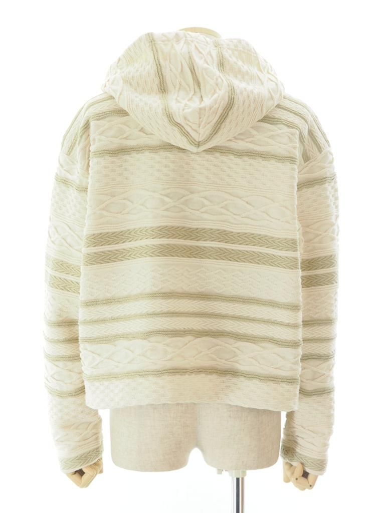 AiE エーアイイー - SPO Hoody エスピーオーフーディ - Cable Jacquard Jersey - Beige