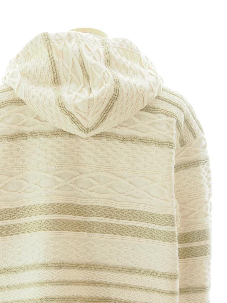 AiE エーアイイー - SPO Hoody エスピーオーフーディ - Cable Jacquard Jersey - Beige