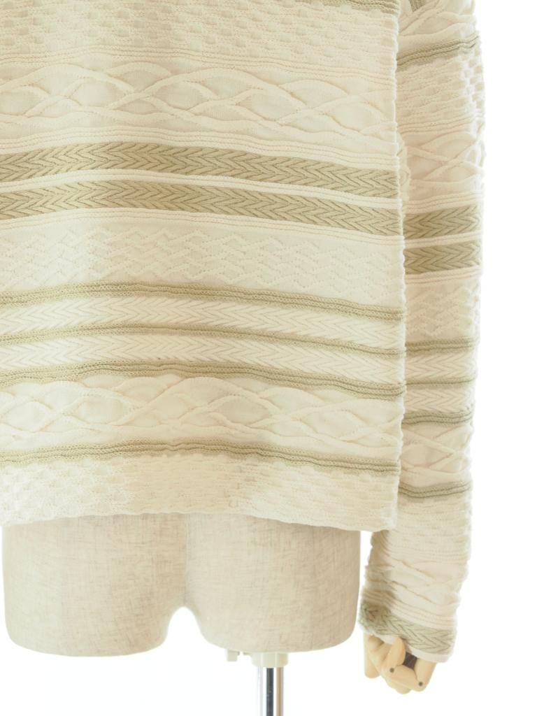 AiE エーアイイー - SPO Hoody エスピーオーフーディ - Cable Jacquard Jersey - Beige
