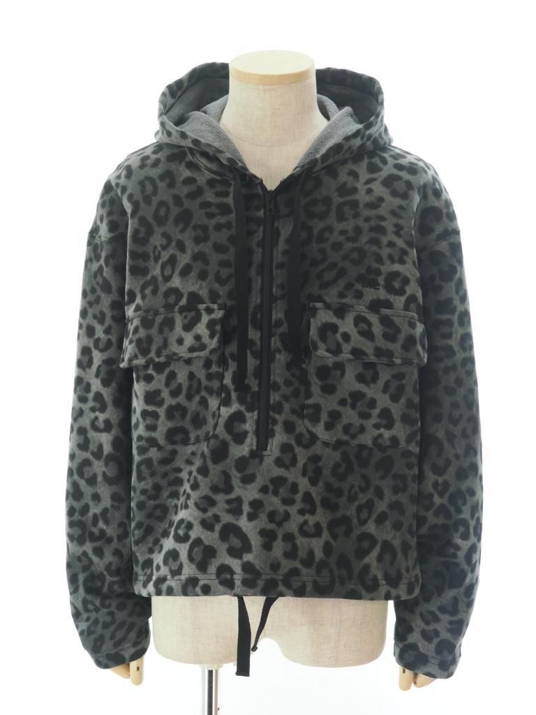 AiE エーアイイー - SPO Hoody エスピーオーフーディ - C.Jersey/ Leopard Printed - Grey