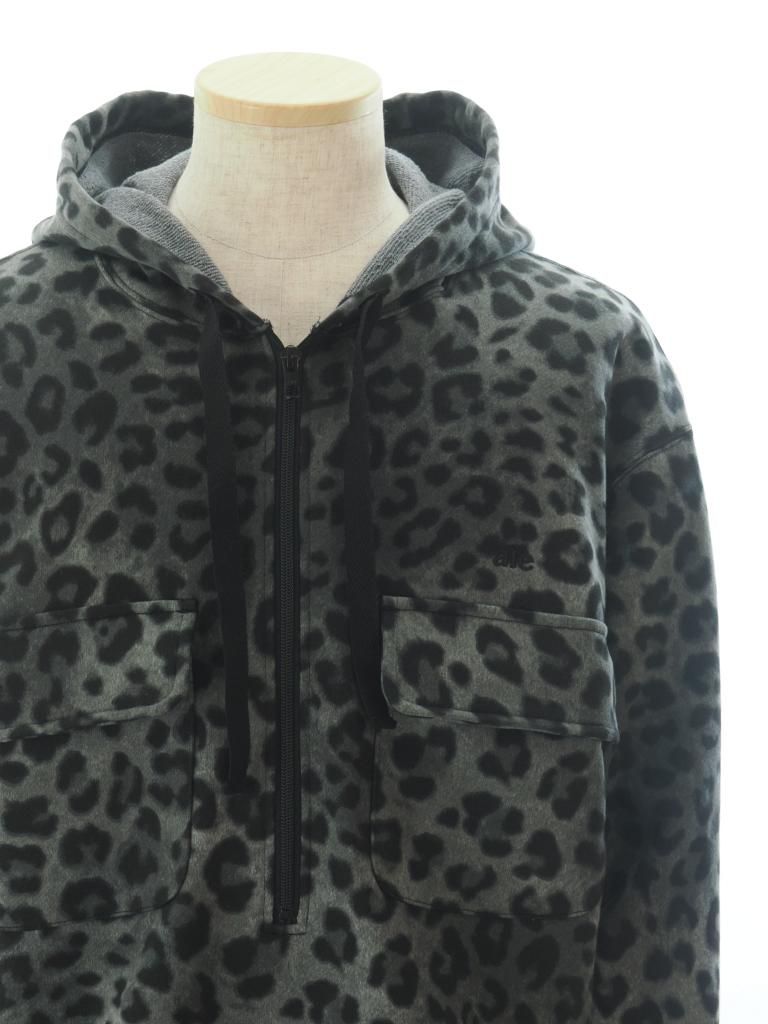 AiE エーアイイー - SPO Hoody エスピーオーフーディ - C.Jersey/ Leopard Printed - Grey